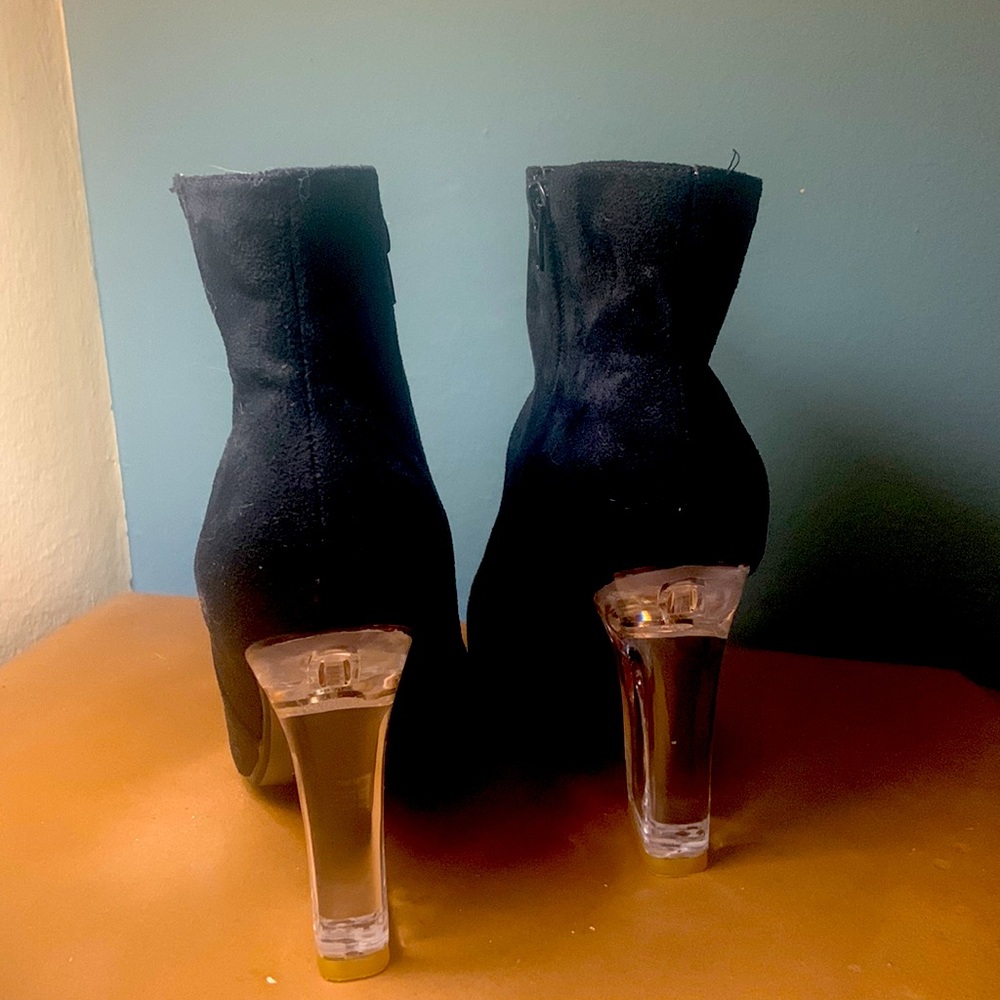 Translucent Heel Bootie - image 2